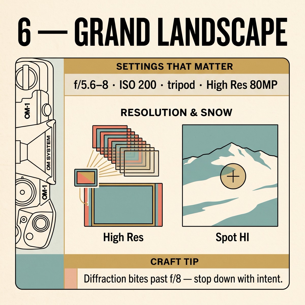 Field card infographic: Grand Landscape