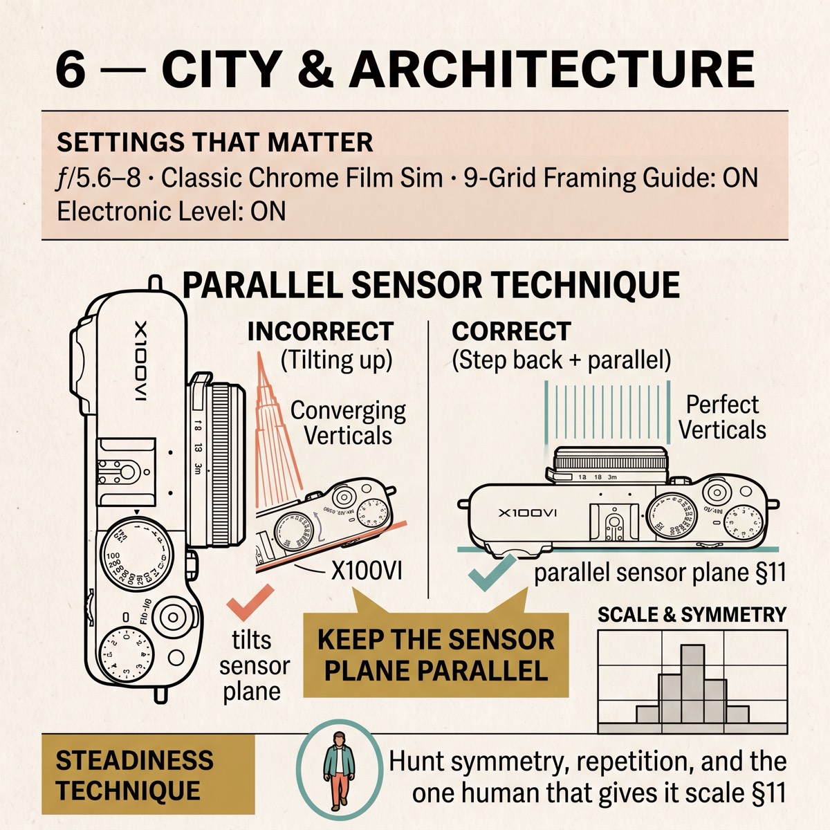 Field card infographic: City & Architecture